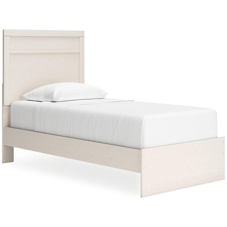 Stelsie White Twin Panel Bed - Ella Furniture