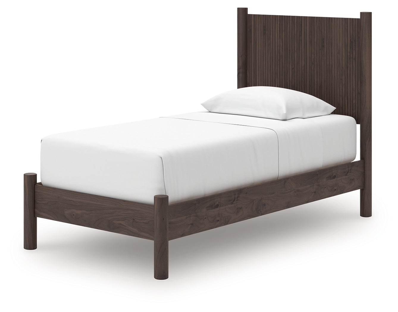 Pamytta Brown Twin Panel Platform Bed