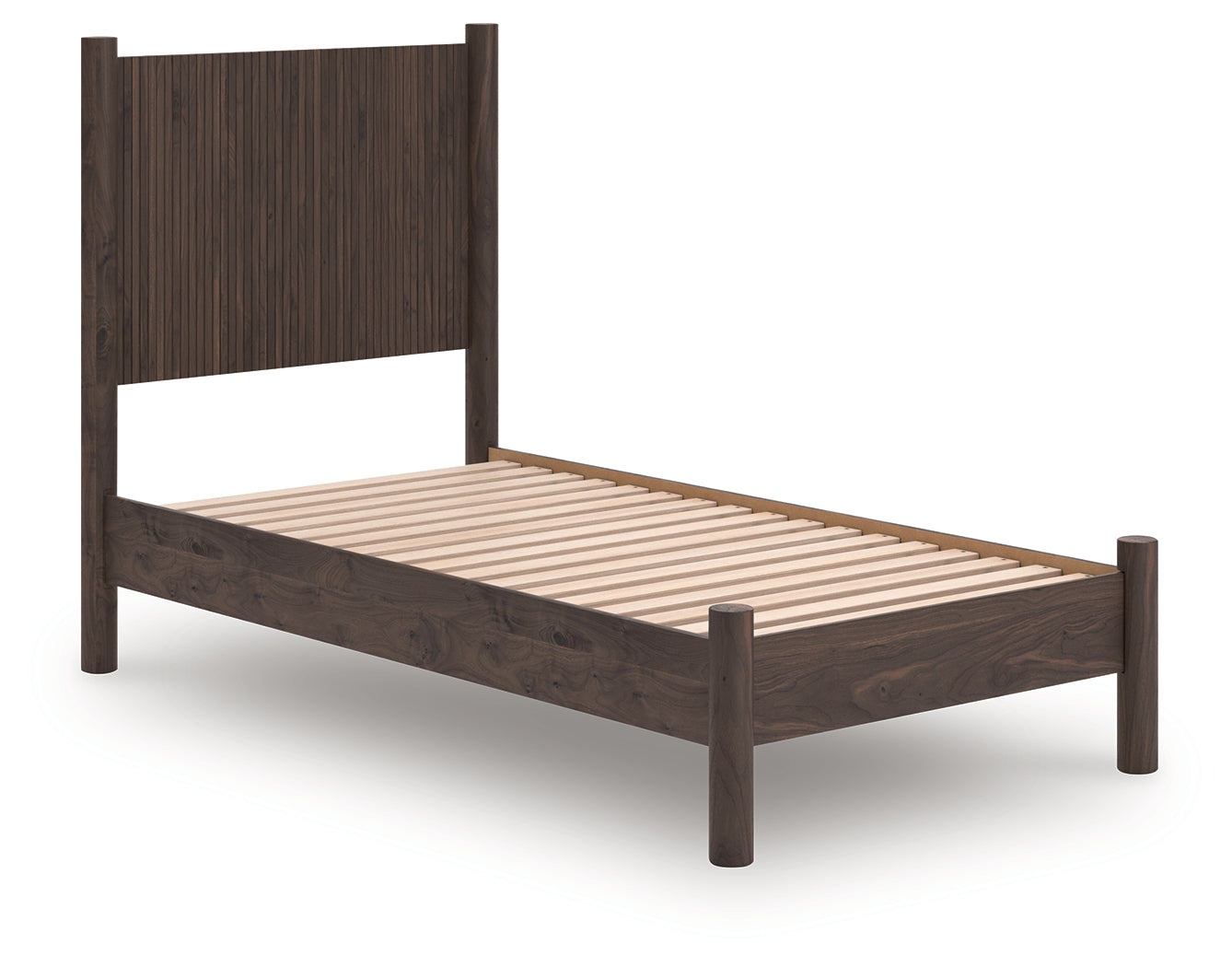 Pamytta Brown Twin Panel Platform Bed
