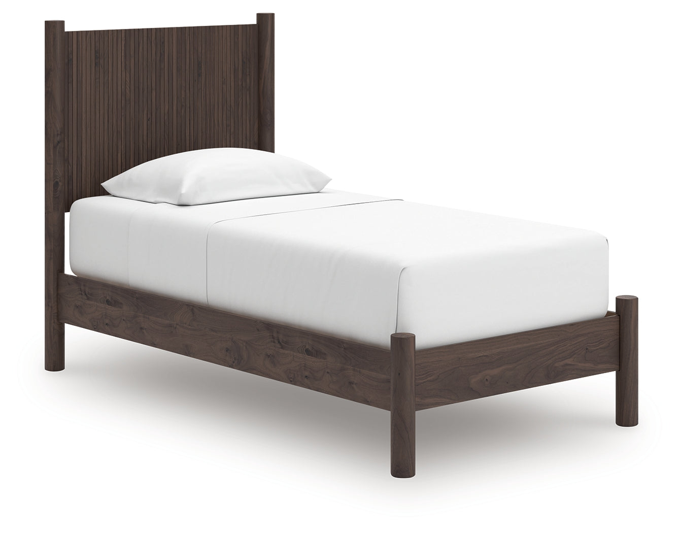 Pamytta Brown Twin Panel Platform Bed