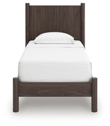 Pamytta Brown Twin Panel Platform Bed