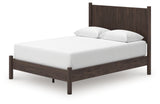 Pamytta Brown Queen Panel Platform Bed