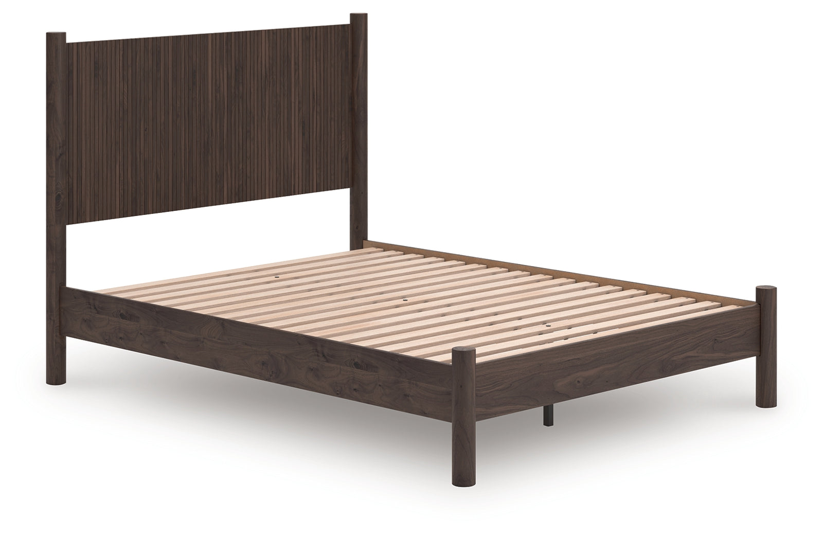 Pamytta Brown Queen Panel Platform Bed