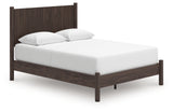 Pamytta Brown Queen Panel Platform Bed