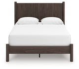 Pamytta Brown Queen Panel Platform Bed