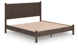 Pamytta Brown King Panel Platform Bed