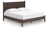 Pamytta Brown King Panel Platform Bed