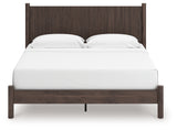 Pamytta Brown King Panel Platform Bed