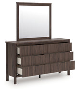 Pamytta Brown Dresser and Mirror