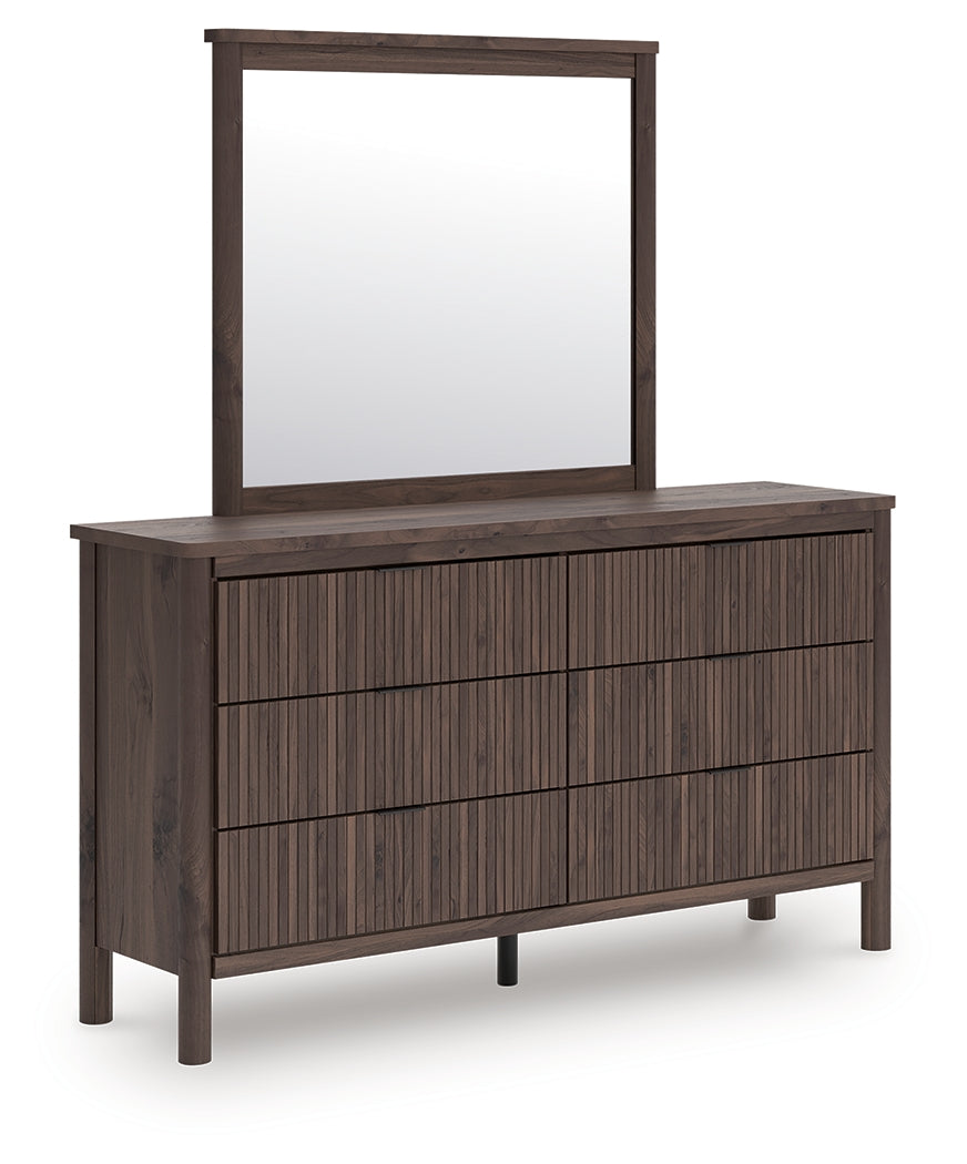 Pamytta Brown Dresser and Mirror
