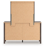 Pamytta Brown Dresser and Mirror