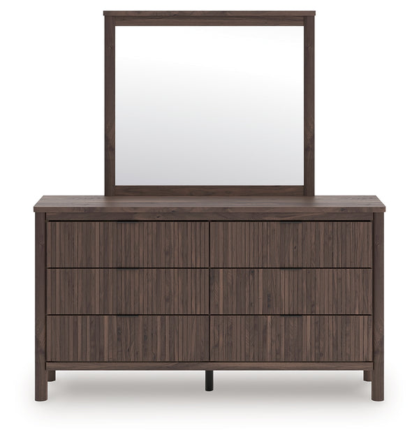 Pamytta Brown Dresser and Mirror