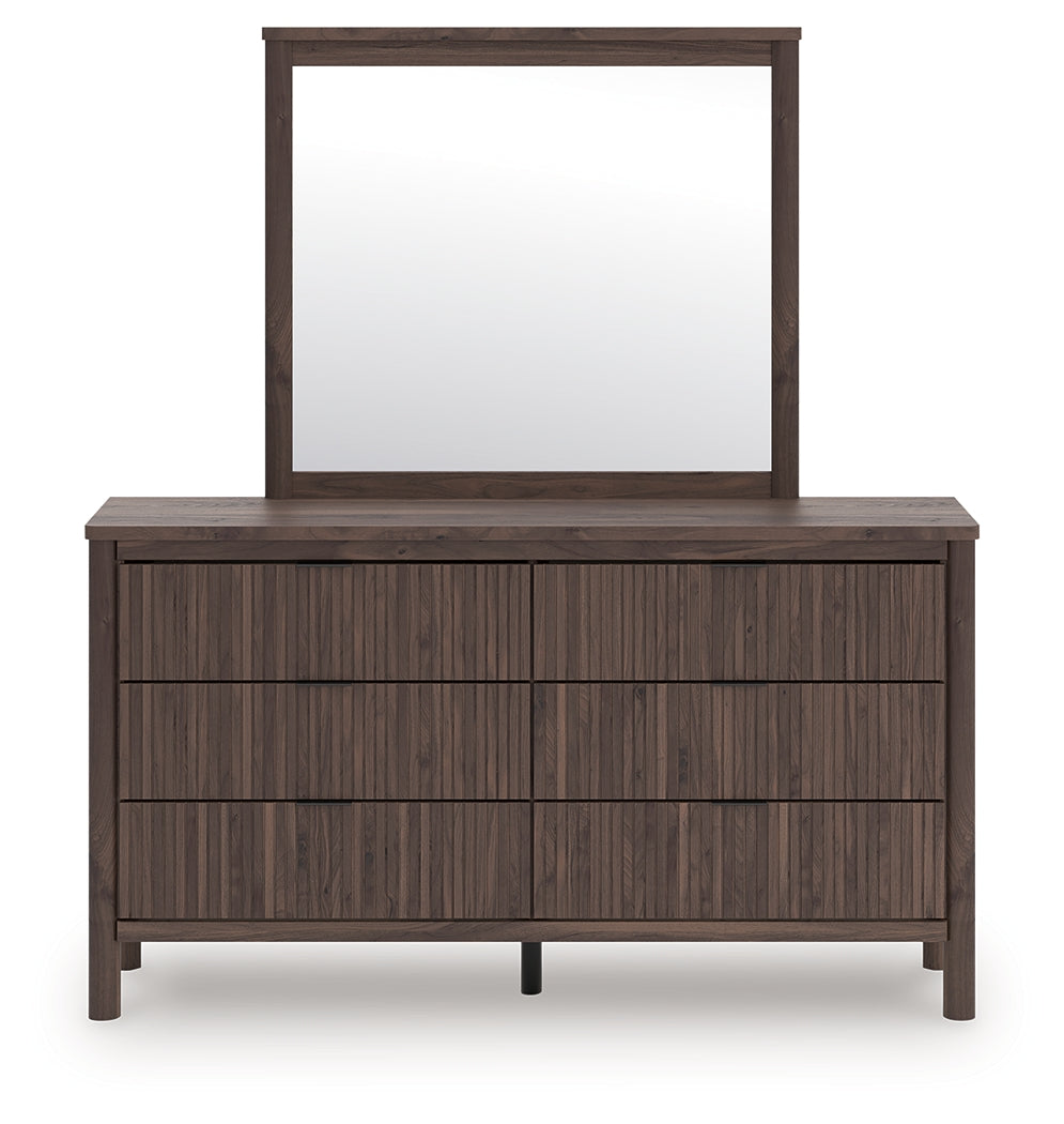 Pamytta Brown Dresser and Mirror
