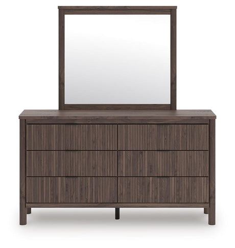 Pamytta Brown Upholstered Platform Bedroom Set view 12