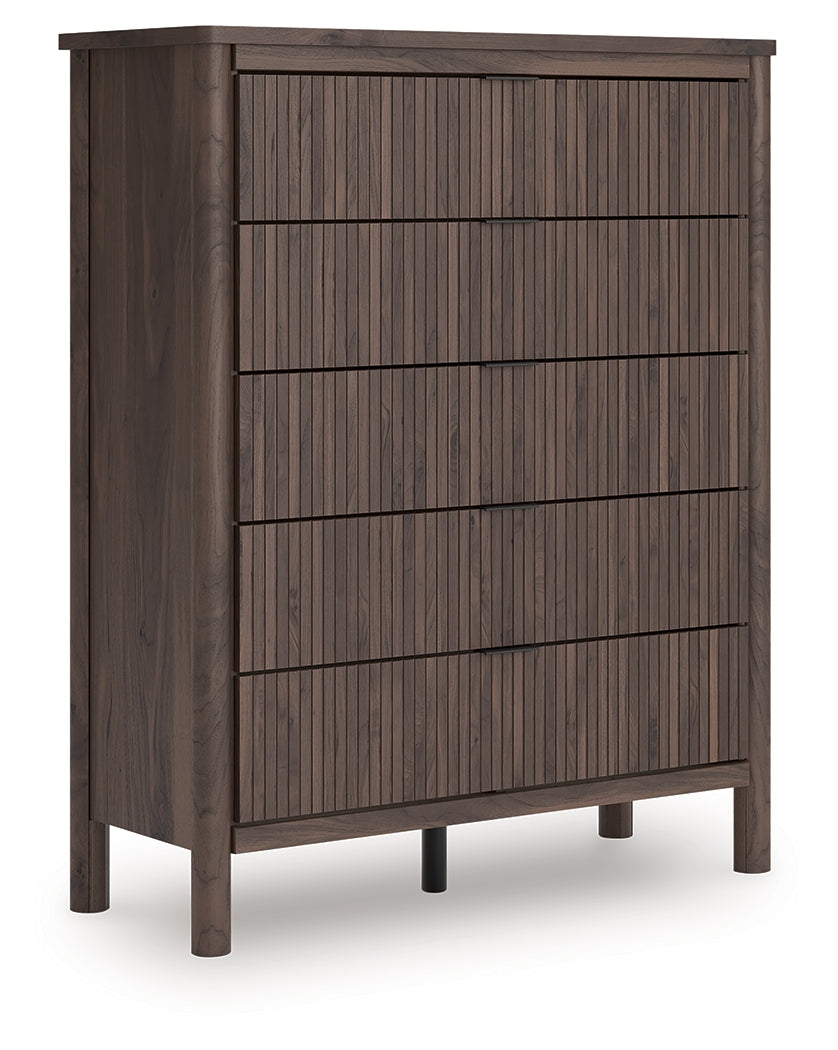 Pamytta Brown Wide Chest of Drawers