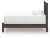 Pamytta Brown Twin Upholstered Panel Bed