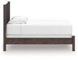 Pamytta Brown Twin Upholstered Panel Bed