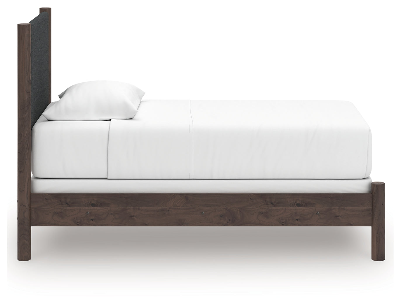 Pamytta Brown Twin Upholstered Panel Bed