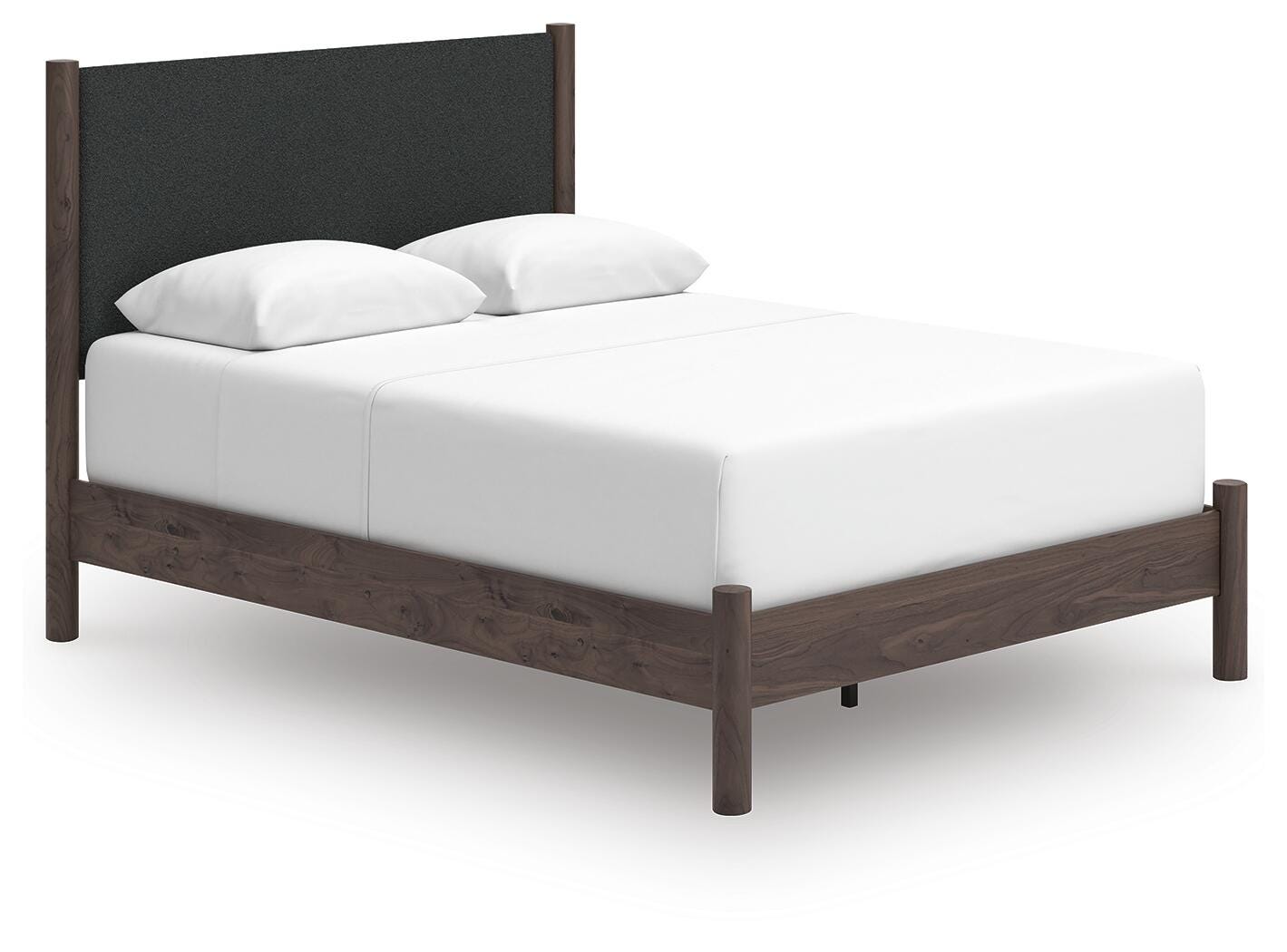 Pamytta Brown Upholstered Panel Bedroom Set angled view