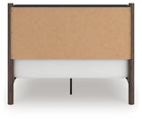 Pamytta Brown Queen Upholstered Panel Bed