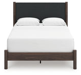Pamytta Brown Queen Upholstered Panel Bed