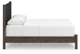 Pamytta Brown Queen Upholstered Panel Bed