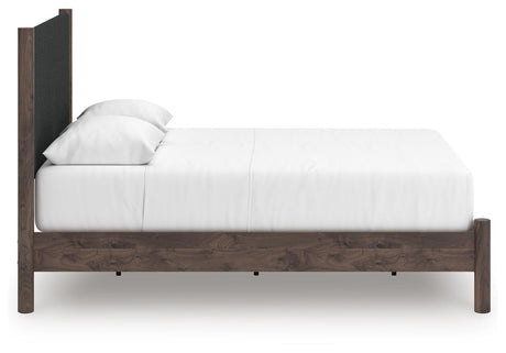Pamytta Brown Upholstered Platform Bedroom Set view 8
