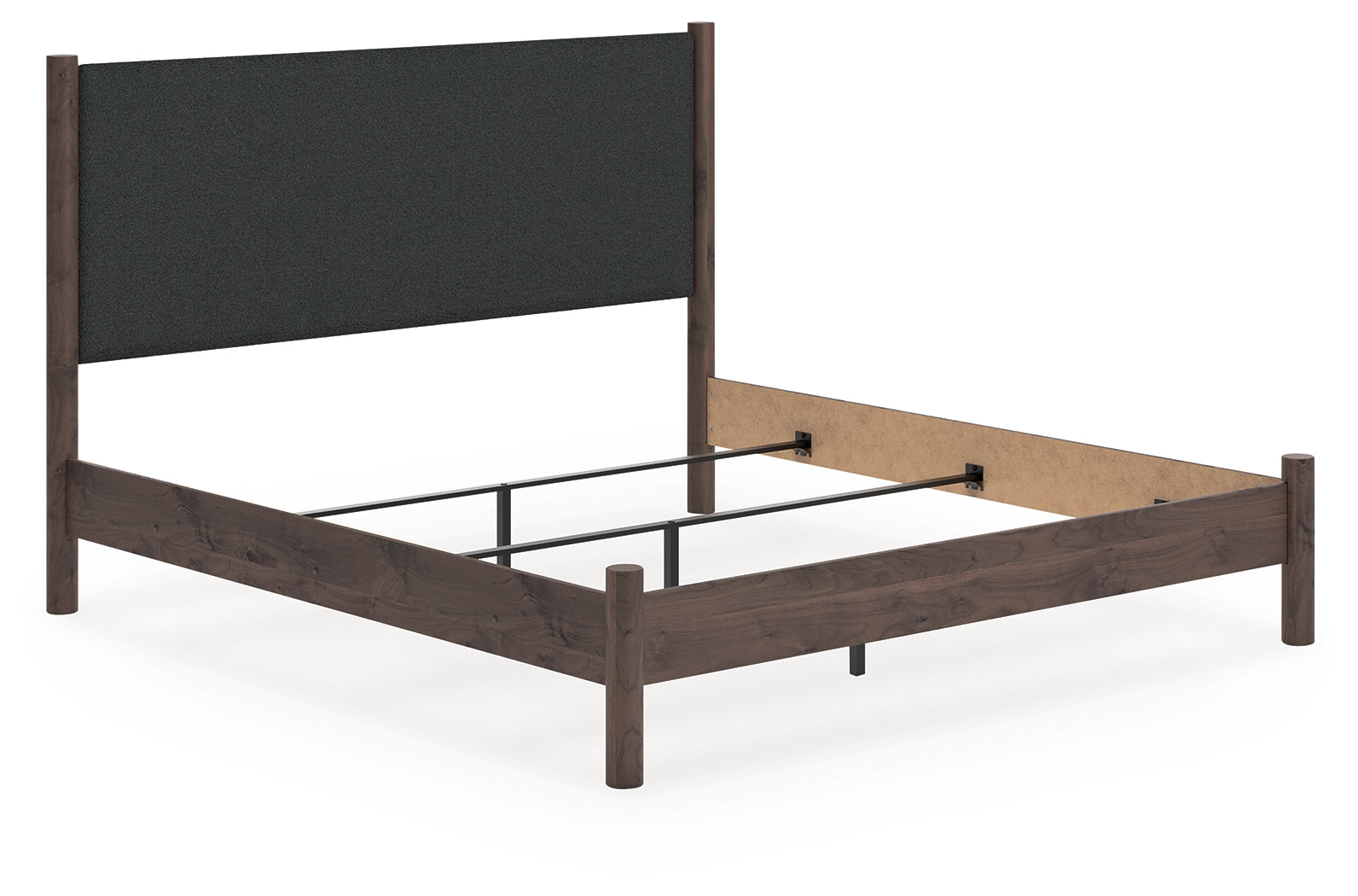 Pamytta Brown King Upholstered Panel Bed