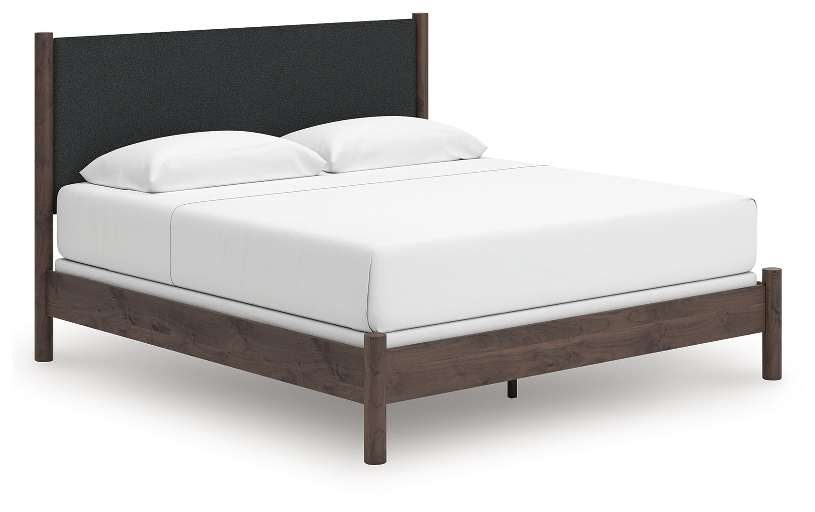 Pamytta Brown King Upholstered Panel Bed
