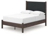 Pamytta Brown Full Upholstered Panel Platform Bed