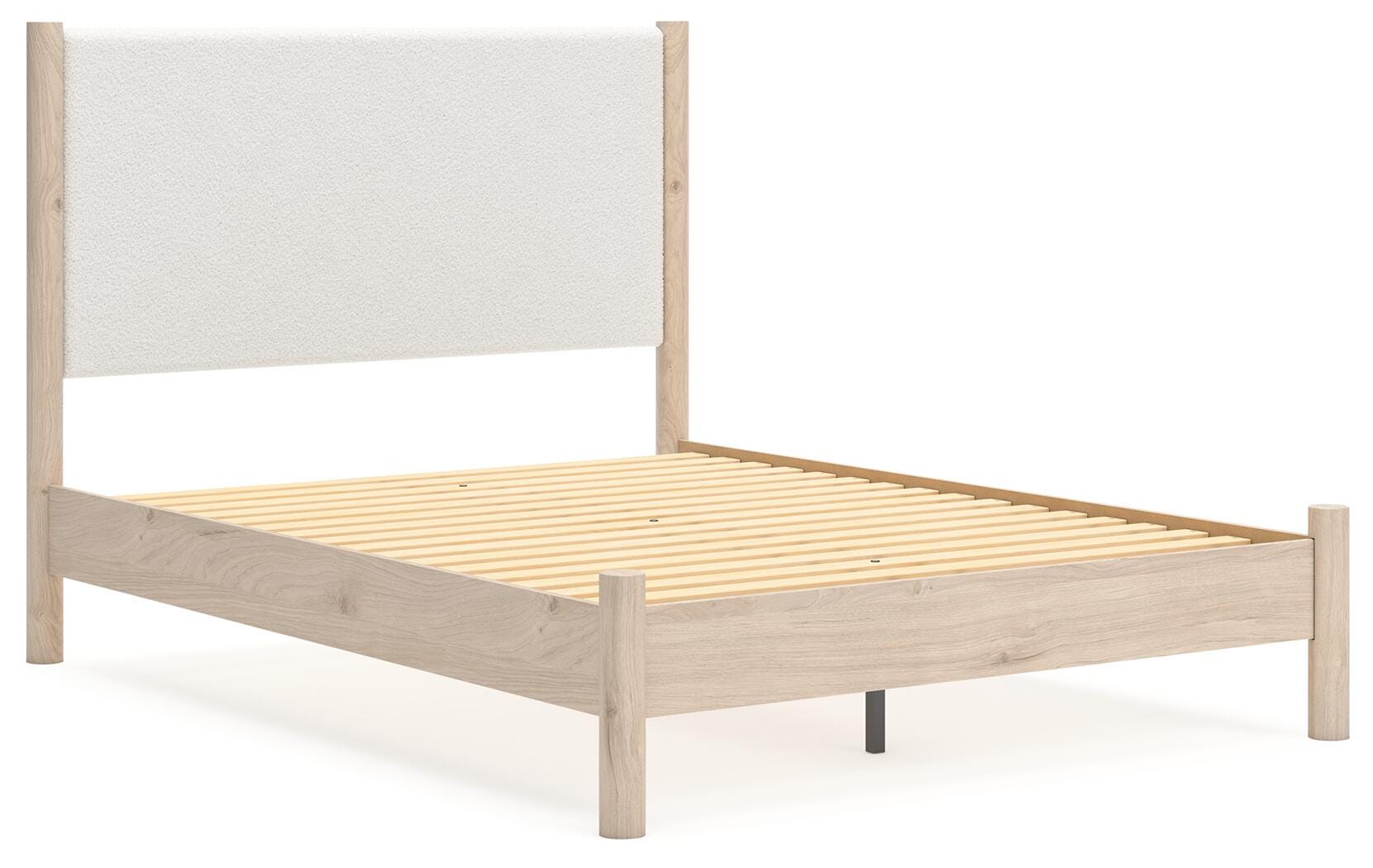 Cadmori Two-tone Upholstered Panel Bedroom Set angled view
