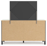 Cadmori Black White Dresser And Mirror