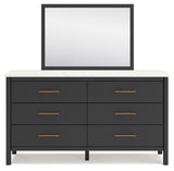 Cadmori Black White Dresser And Mirror