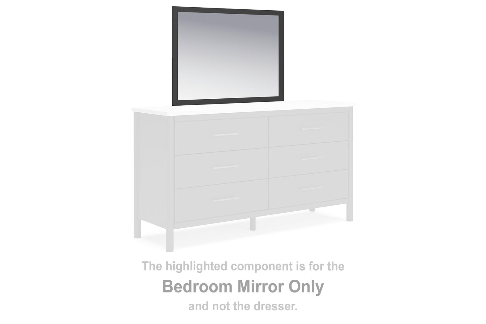 Cadmori Black Bedroom Mirror