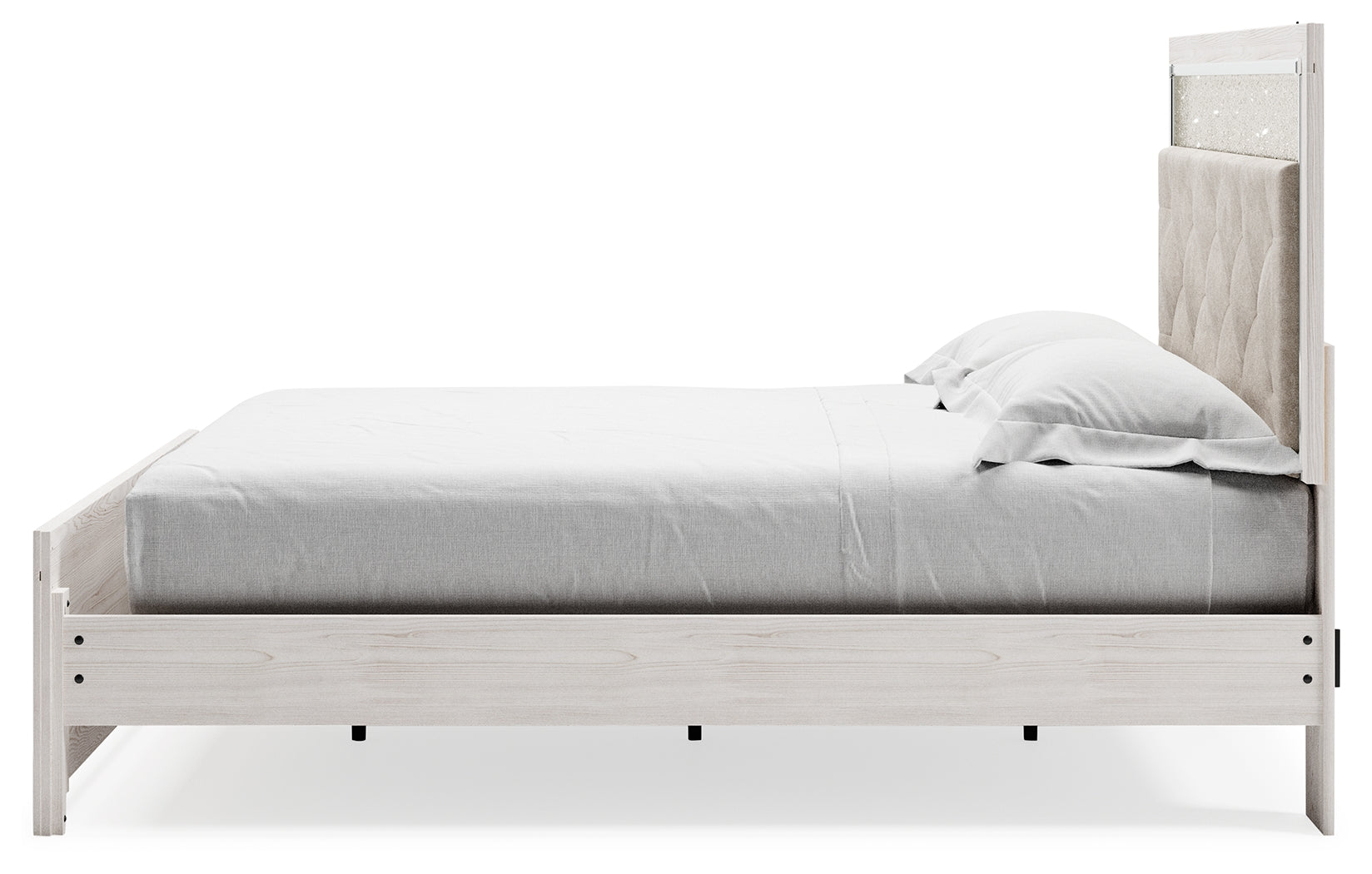 Altyra White King Panel Bed