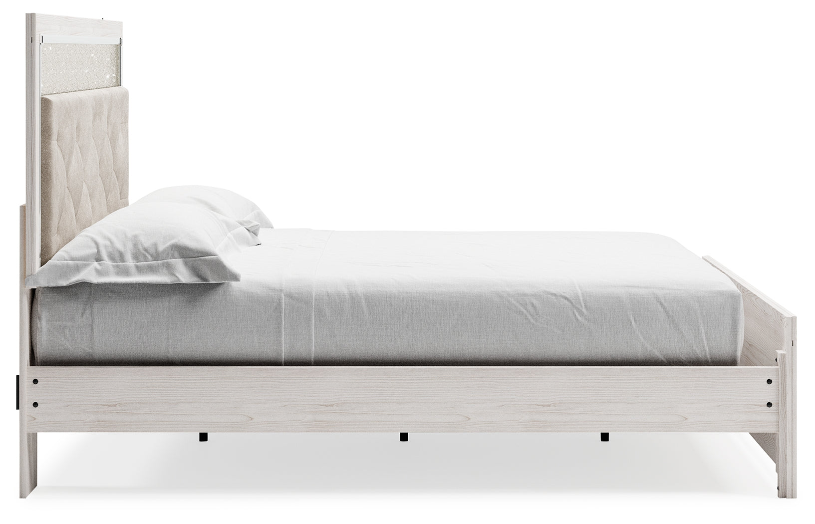 Altyra White King Panel Bed