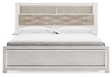 Altyra White King Panel Bookcase Bed