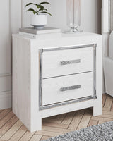 Altyra White Upholstered Storage Bedroom Set view 7