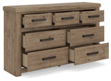 Oliandon Light Brown Dresser