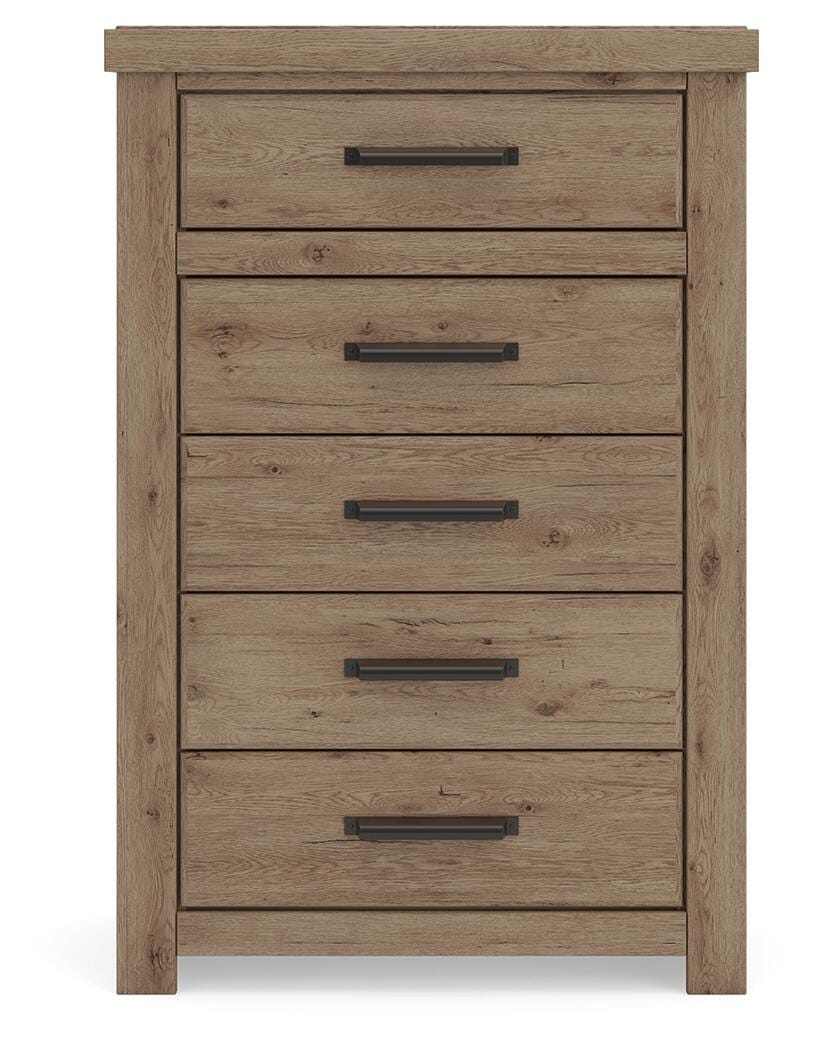 Oliandon Light Brown Panel Storage Bedroom Set view 25