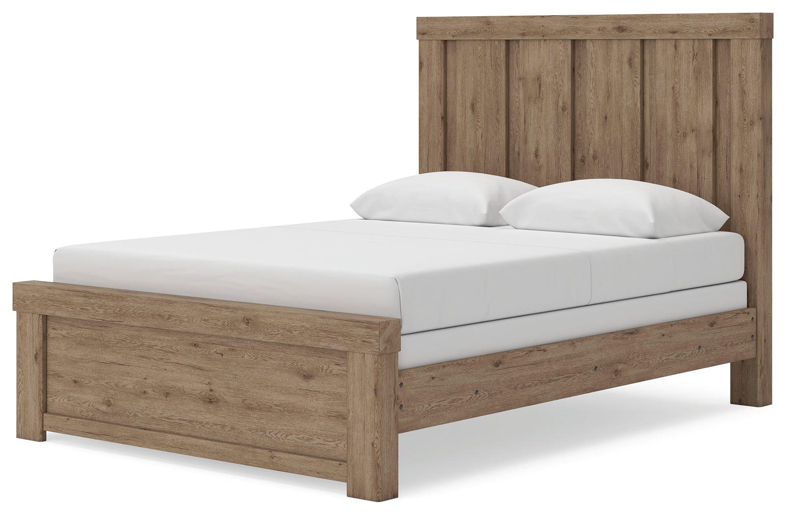 Oliandon Light Brown Queen Panel Bed