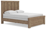 Oliandon Light Brown Panel Bedroom Set angled view