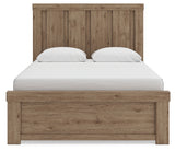 Oliandon Light Brown Queen Panel Bed
