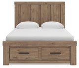 Oliandon Light Brown Panel Storage Bedroom Set view 37