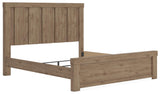 Oliandon Light Brown Panel Bedroom Set angled view