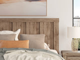 Oliandon Light Brown King Panel Bed