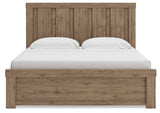 Oliandon Light Brown King Panel Bed