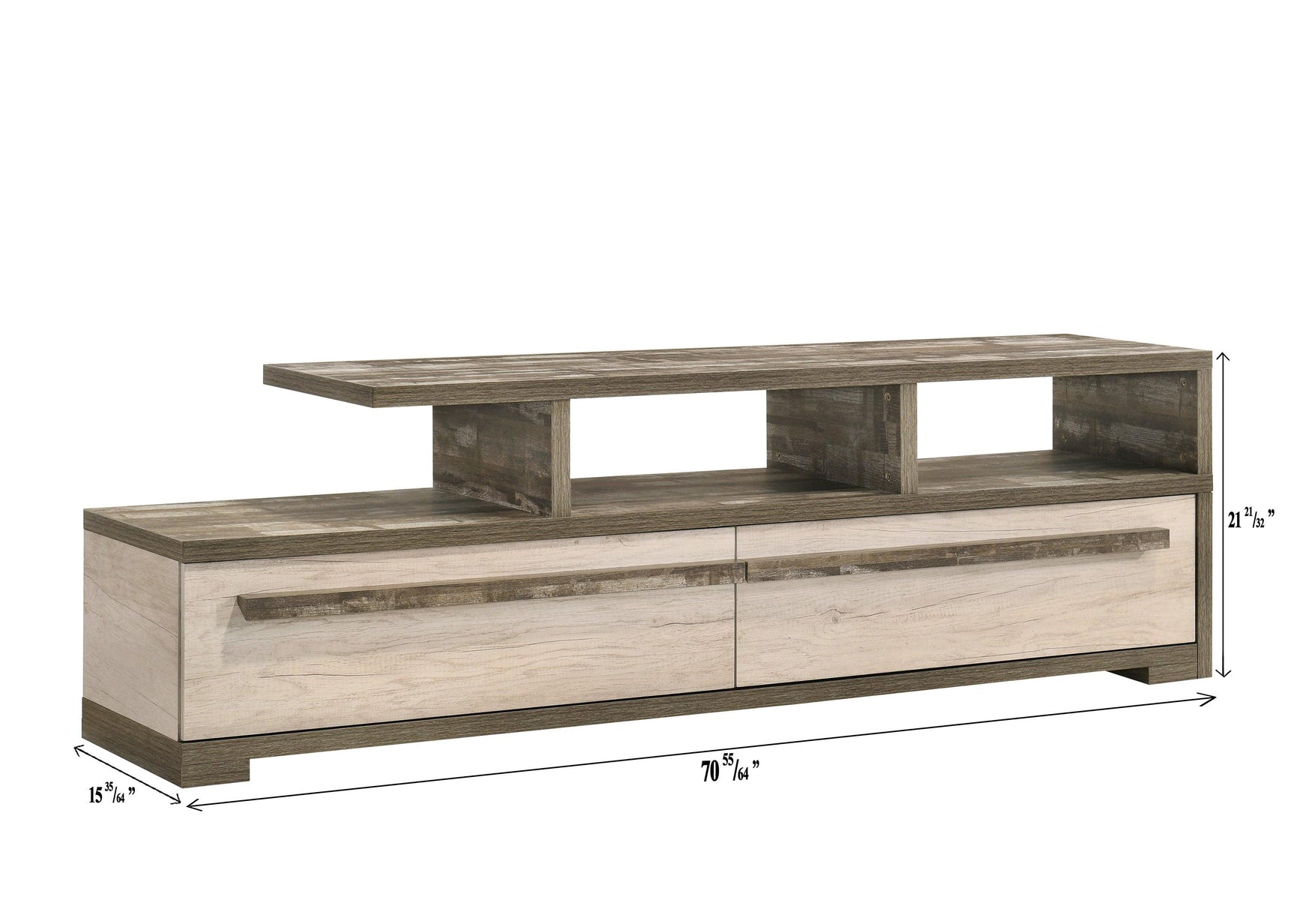 Patterson Natural Gray TV Stand