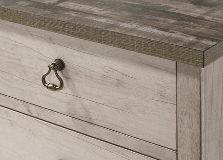 Patterson Driftwood Finish Solid Pine Wood Modern Rustic And Charm Full Panel Bed - Ella Furniture