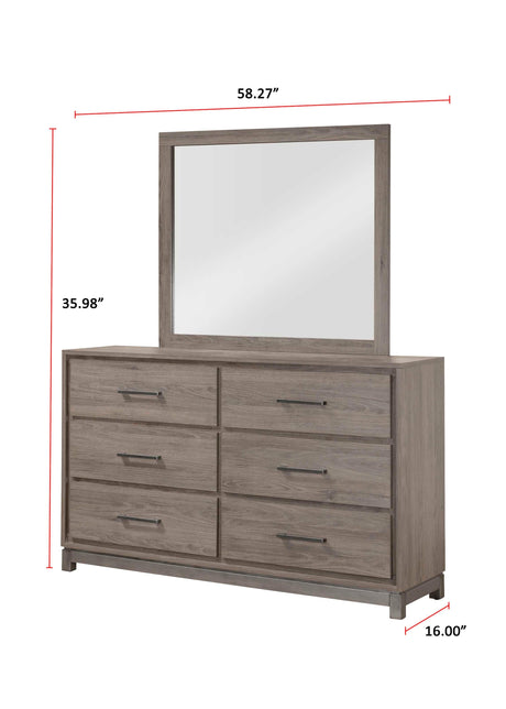 River Brown Modern Contemporary Solid Wood And Veneers Upholstered Panel Queen Bed - Ella Furniture